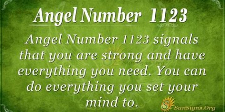 Angel Number 1123 Meaning: Trust Your Abilities