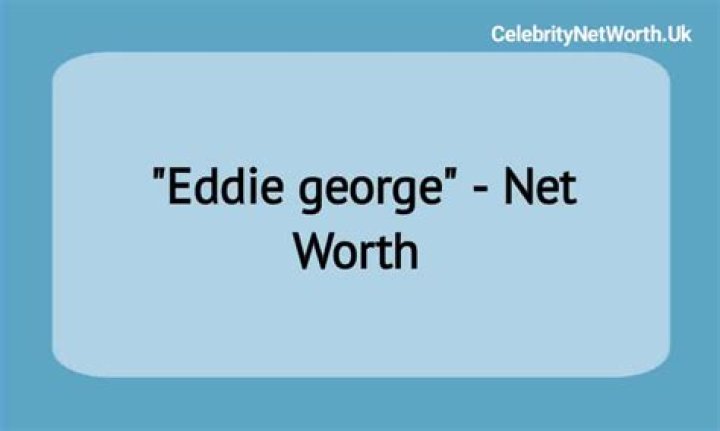 Eddie George Net Worth | Celebrity Net Worth