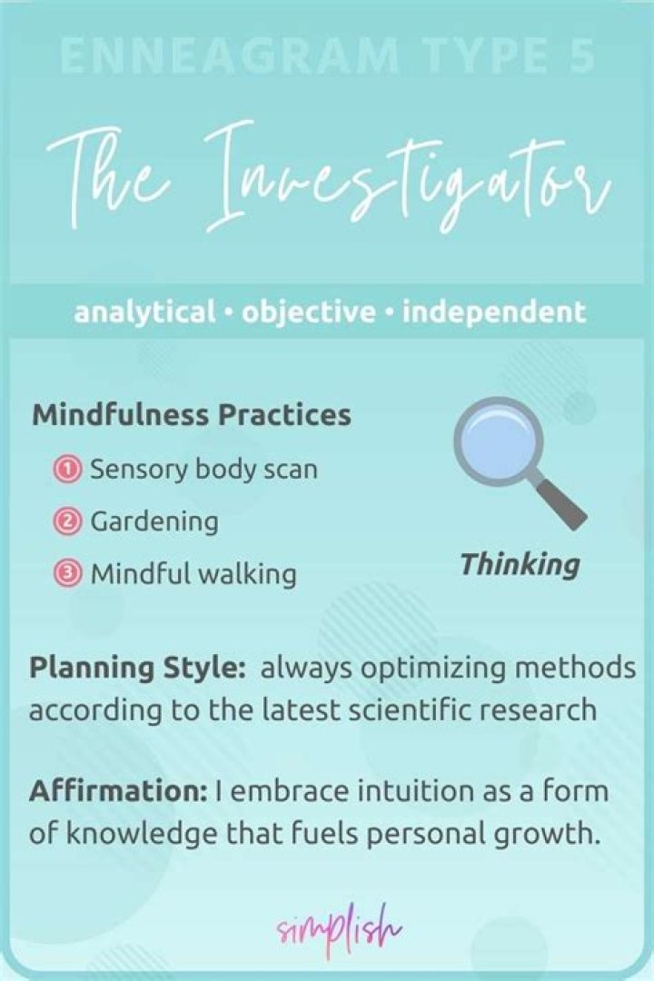 Enneagram Type 5 - The Investigator