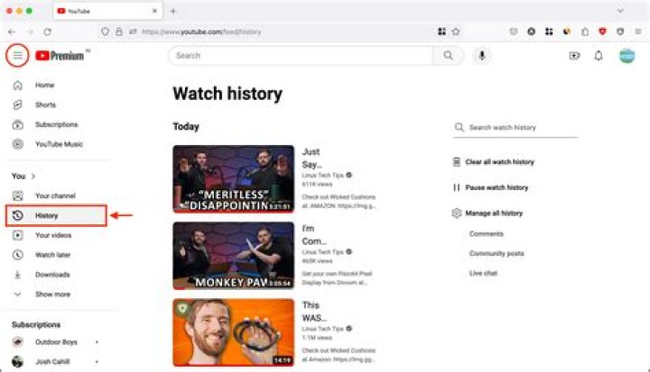 How to view, pause, or delete your YouTube watch and search history on a computer or mobile device