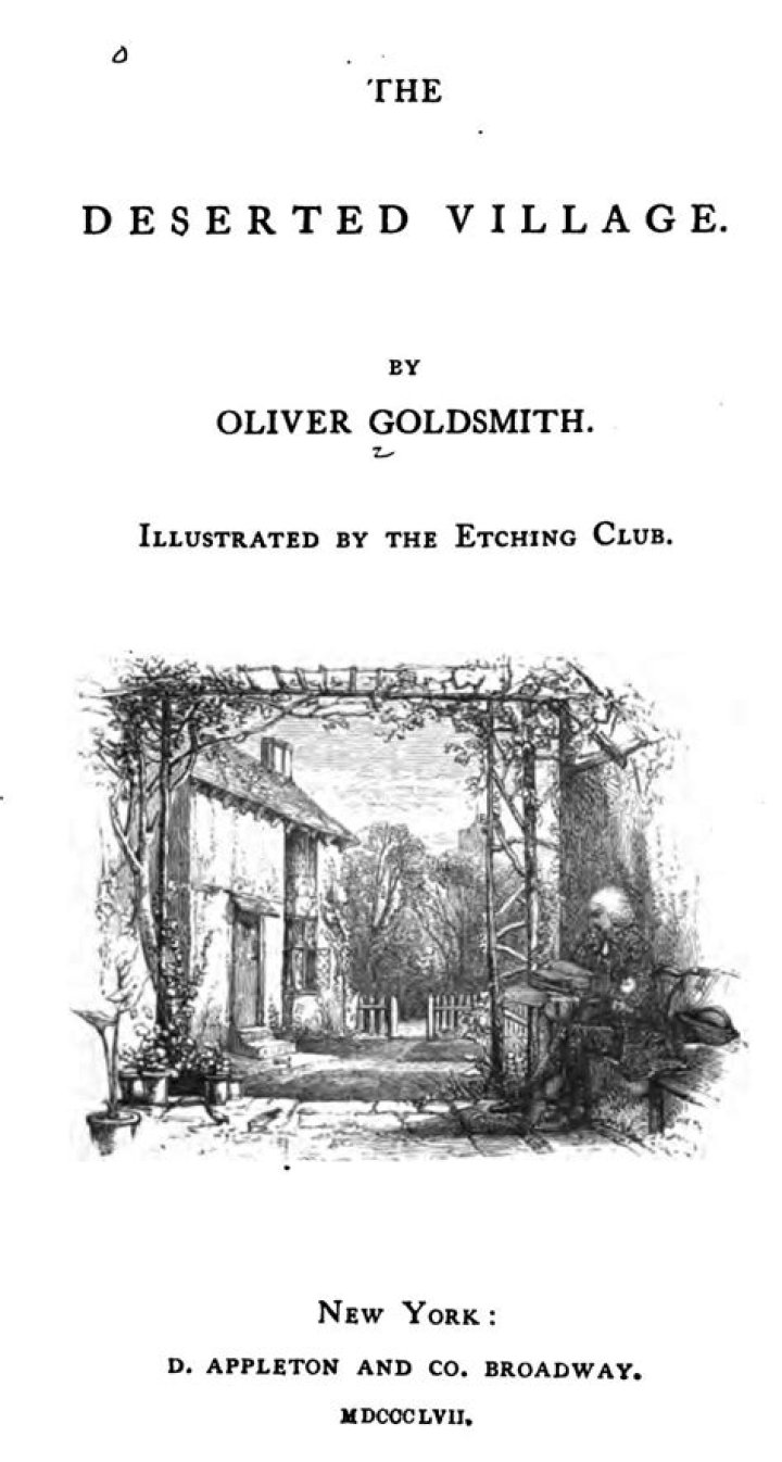 Poem of the week: The Deserted Village by Oliver Goldsmith | Books