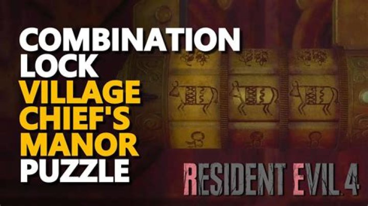 RE4 Remake Combination Lock Puzzle Solution (Chiefs Manor Puzzle)