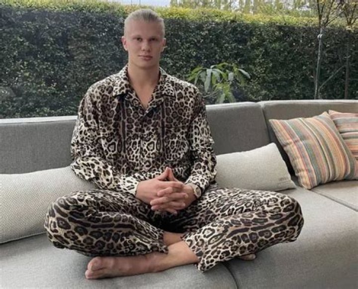 Silk pyjamas and sensational hair: seven looks that have made Erling Haaland a style icon