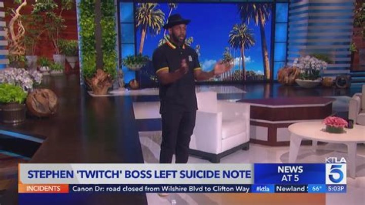 Stephen 'tWitch' Boss Left Suicide Note Alluding to Past Challenges