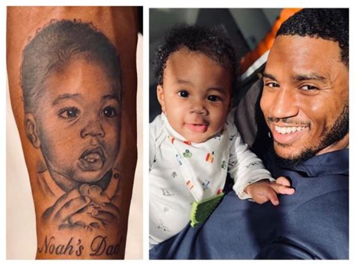 Trey Songz reveals huge arm tattoo of his son Noah's face